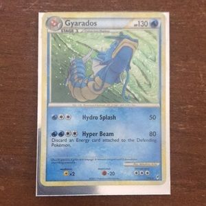 Rare holo Pokémon card- Gyarados